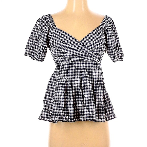 Draper James Tops - Draper James Gingham Peplum Top 2